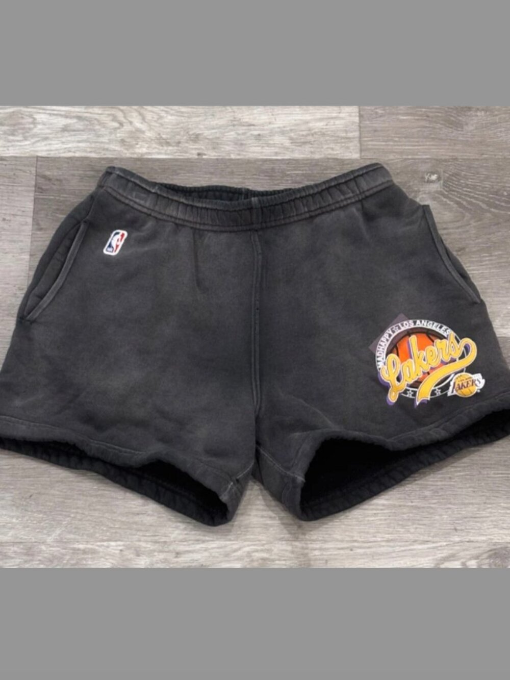 Madhappy X Lakers Basketball Fleece Short Black Womens S